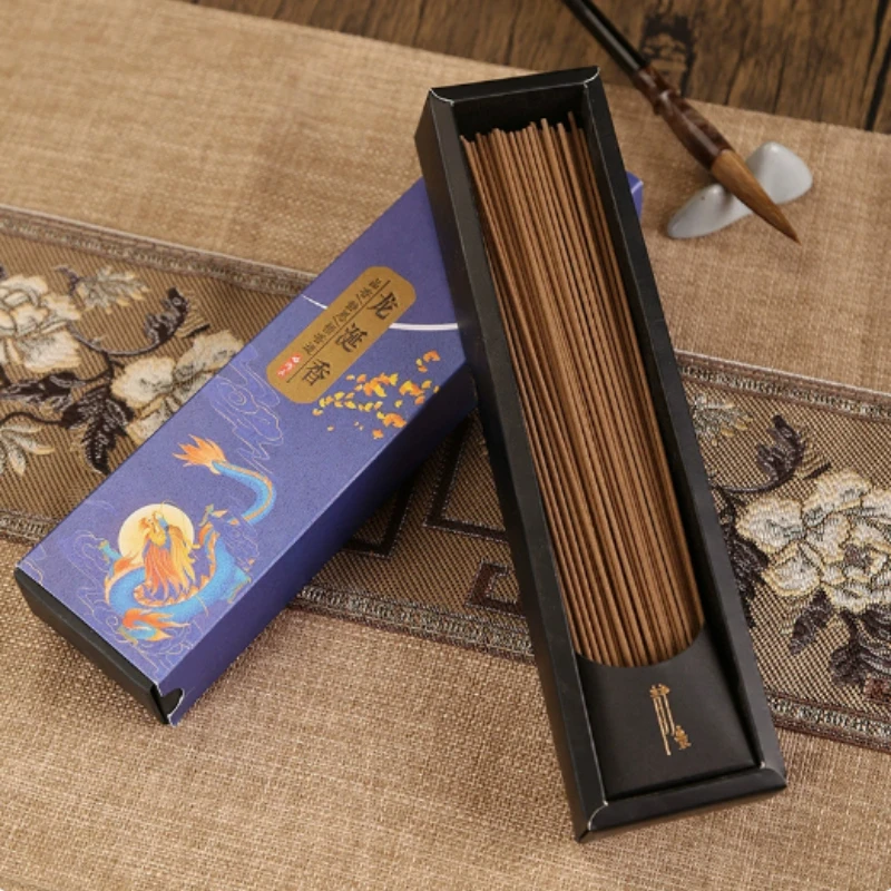 200Pcs/Box Natural Incense Sticks Sandalwood Wormwood Yoga Meditation Odour Removal Refreshing Air Fragrance for Aromatherapy