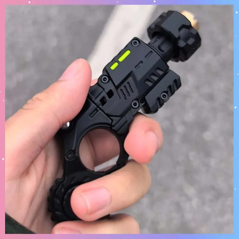 

Metal Alloy Shell-Ejecting Toy Pistol Set Fun Shooting Sensory Toy Fidget Spinner Stress Relief EDC Office Desktop Gadget Gift