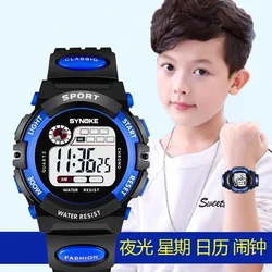 Brand Children Watch Sports Digital Watch for Kids Boys Girls Student 30M Waterproof Multifunctional LED Wristwatch