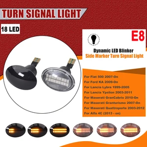 2 Stück für Fiat 500 Ford Ka Lancia Lybra Ypsilon Maserati Grancabri Granturismus LED LESTE MARK DYNAMIC Signaling Light 10 Hauptverkauf Fiat Light 500 - №8