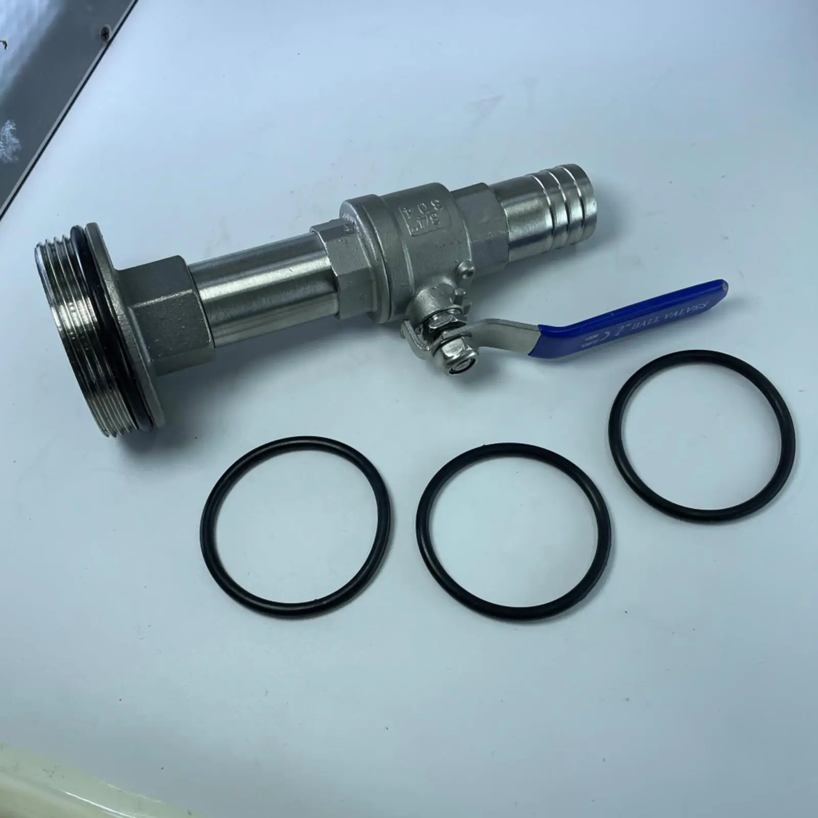 

Ball Valve, Keg Spigot, Hardware with Gaskets, Faucet Adapter for Tank, Drum
