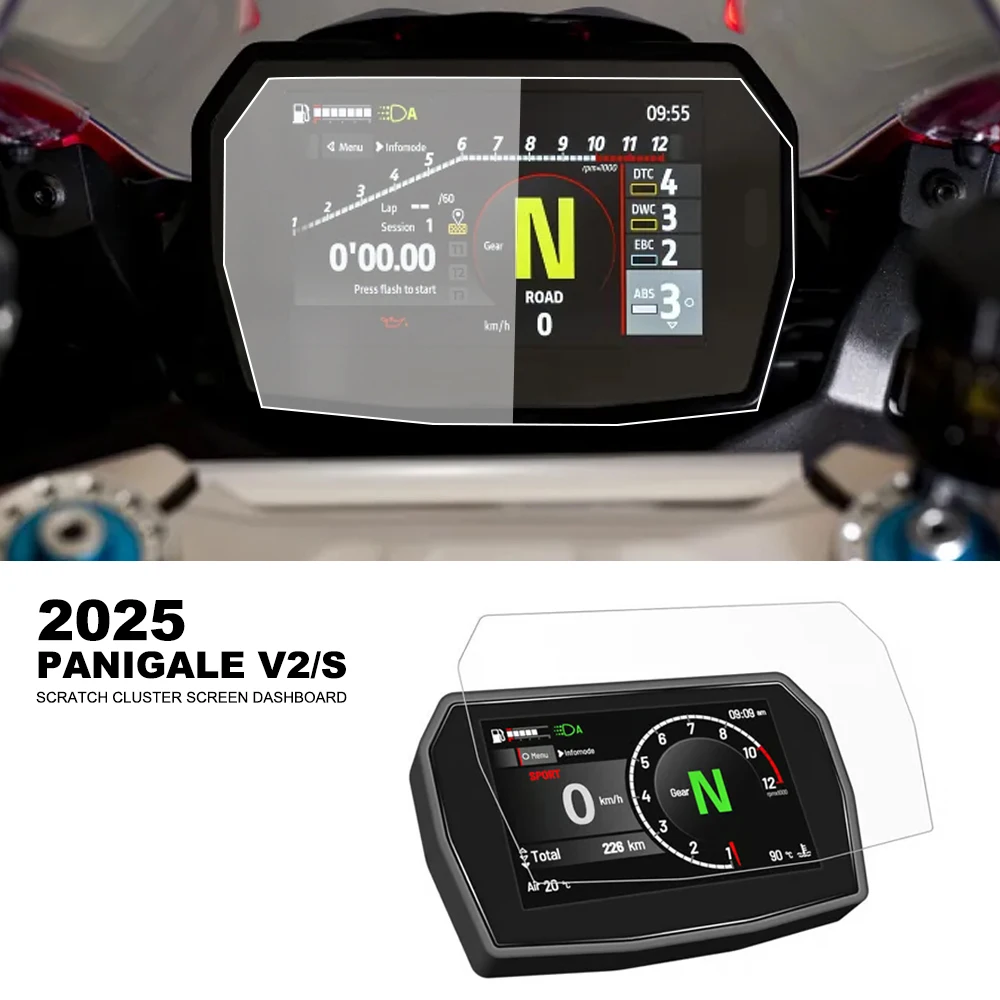 2025 Panigale V2/S Motorcycle Scratch Cluster Screen Dashboard Protection For Ducati Streetfighter V2/S 2025- Instrument Film