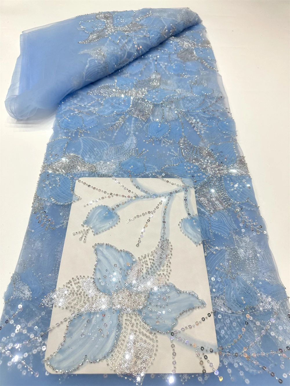 Tissu en dentelle africaine 3D - Glitter Tablecloth avis et prix