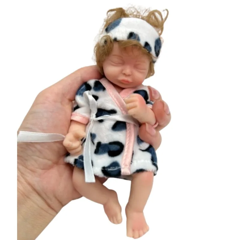 15cm Reborn Doll Soft Silicone Realistic Mini Newborn Toy Doll