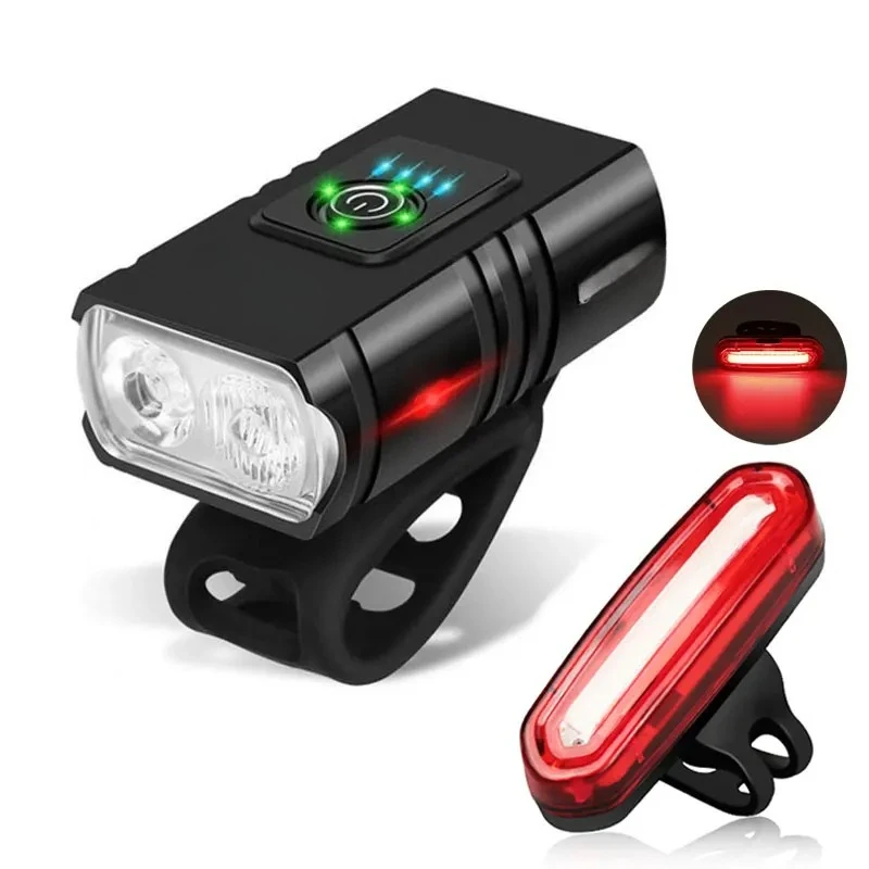 AliExpress XIWANGFIRE Front Rear Bicycle Light T6 LED Front USB Rechargeable MTB Mountain Bicycle Lamp Bike Headlight Flashlight Cycling Scooter tail