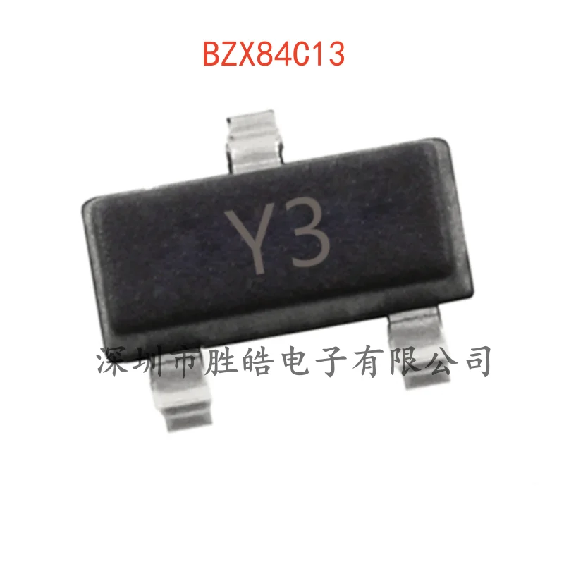 

(3000PCS) NEW BZX84C13 84C13 13V Silk Screen Y3 Voltage Regulator Diode SOT-23 BZX84C13 Integrated Circuit