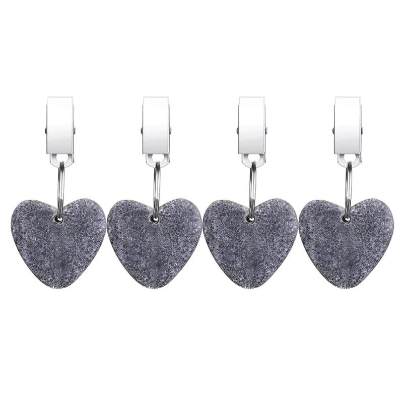 4 unids/set pesas para mantel, soporte de Clip de fijación para mantel de piedra de mármol para fiesta familiar, Camping, jardín, suministros de Picnic