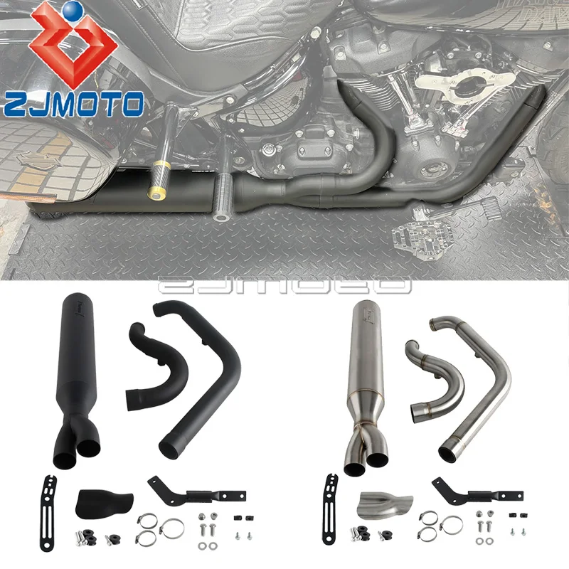 

Выхлопная система для мотоцикла из нержавеющей стали 304, передний и задний коллекторы Softail с кронштейном и болтом для Harley M8 Softail FXLRST