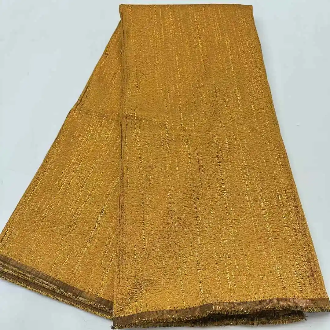   أقمشة الدانتيل الدمشقي النيجيري الأفريقي 2025 أقمشة جاكار مطرزة فرنسية فاخرة 5 ياردات لخياطة فساتين الحفلات النسائية