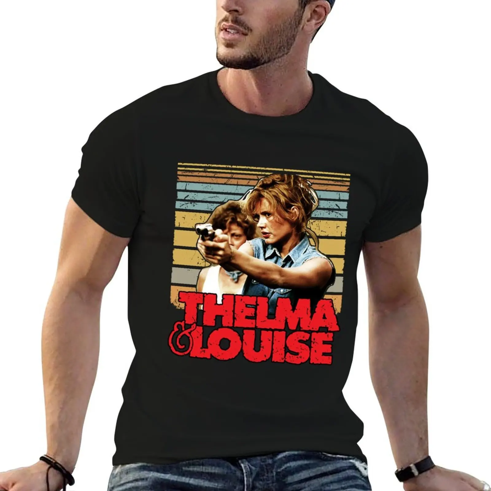 

Thelma & Louise 1991 Movie T-Shirt man t shirt cotton high quality t shirts for man graphic funny T-Shirt