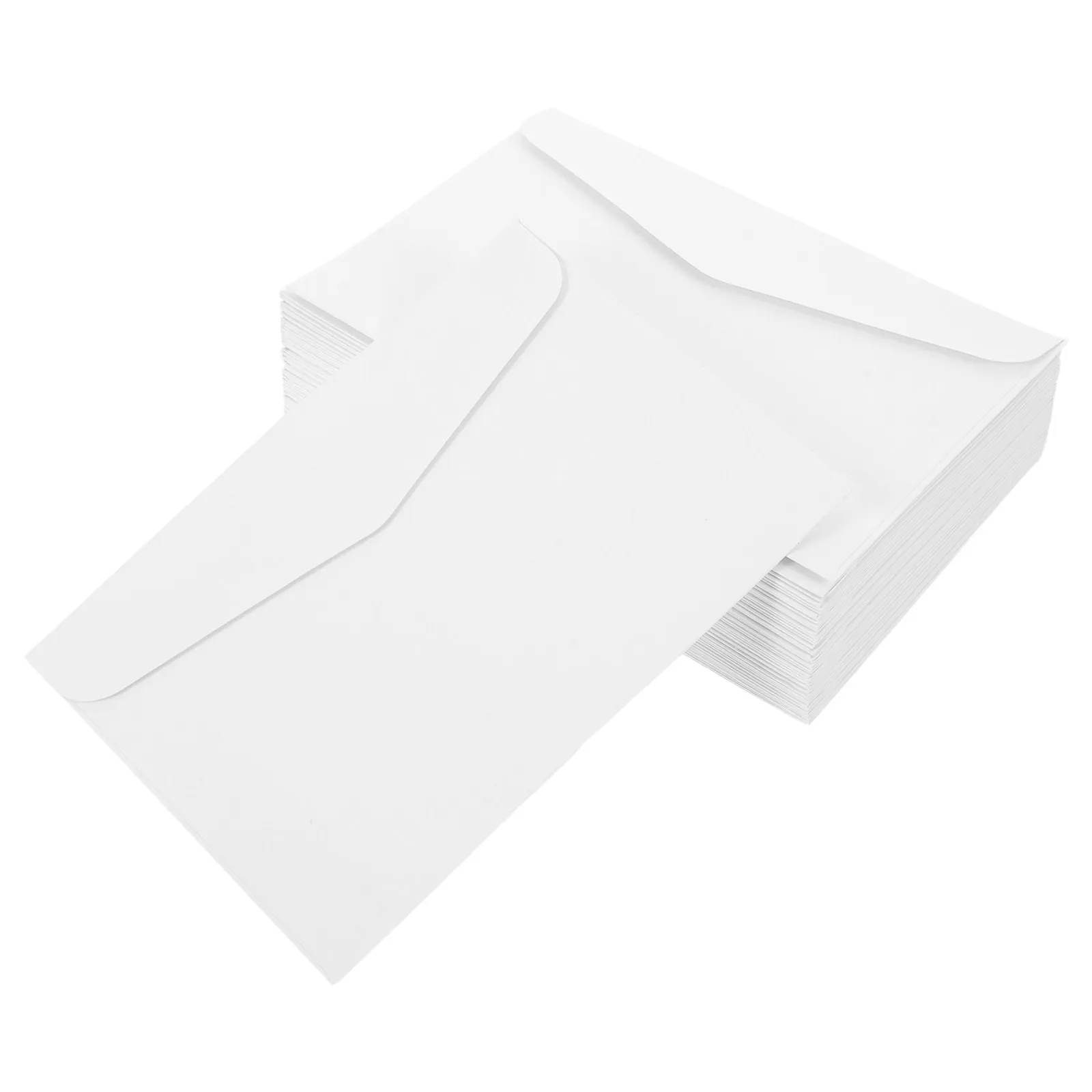 

100 шт. мини-белых конвертов 15x8,3 см из крафт-бумаги для кредитных карт, открыток, приглашений, винтажные, однотонные