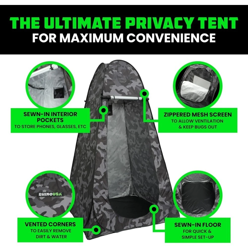 ポータブルアッププライバシーチェンジングテント屋外キャンプシ - Outdoor Camping Toilet Tent のレビューと価格