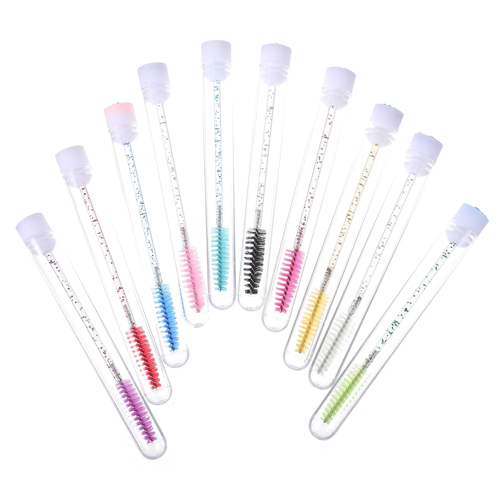 20 pezzi pennello per ciglia strumento per trucco portatile set leggero per la separazione delle ciglia applicatori per mascara strumento per trucco ciglia