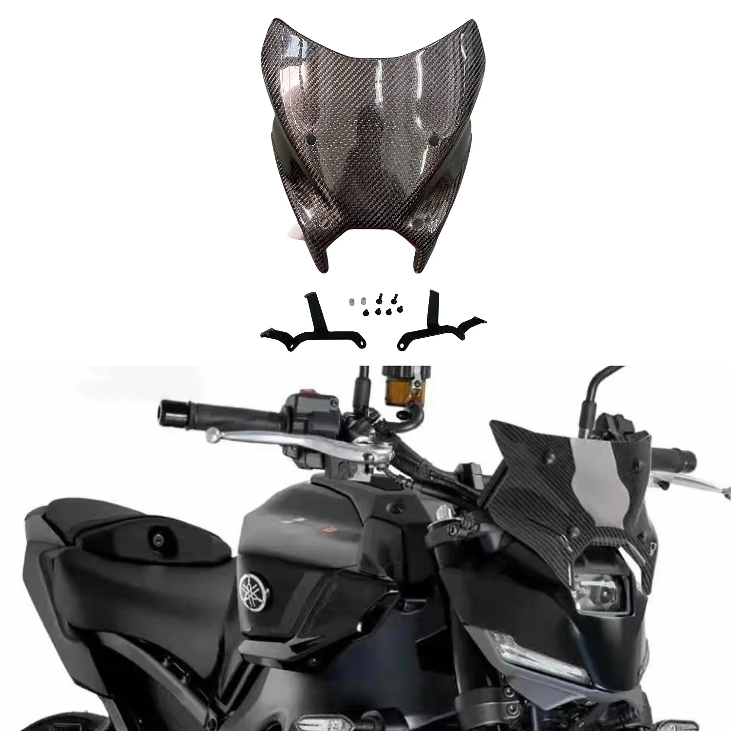

New Generation For YAMAHA MT-09 2024 2025 MT09 SP Y-AMT Motorcycle Touring Windshield Visor Double Bubble Windscreen Deflector