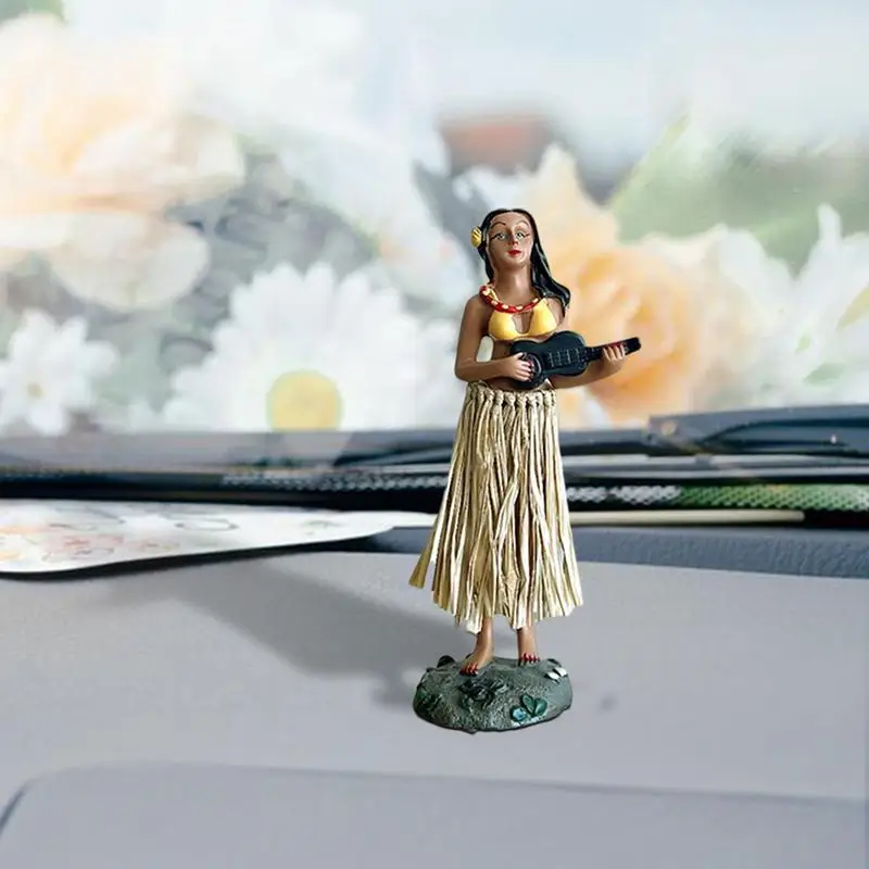 

Swing Dance Hawaiian Girl Ornament Girl Swing Dance Figurine Portable Girl Bobble Shaking Head Dancing Toy For Cars Suvs