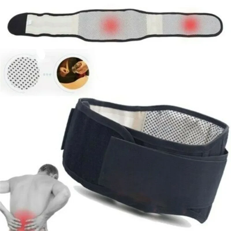 

Adjustable Self-Heating Waist Support Belt Lumbar Brace with Massage Band Back Pain Relief Health Care Protector Band