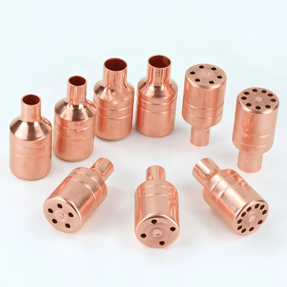 Pure Copper Refrigerant Distributor HVAC Air Conditioning Splitter Weldable 3/8 1/2 5/8 Inlet 2 To 20 Ports Built In Filter