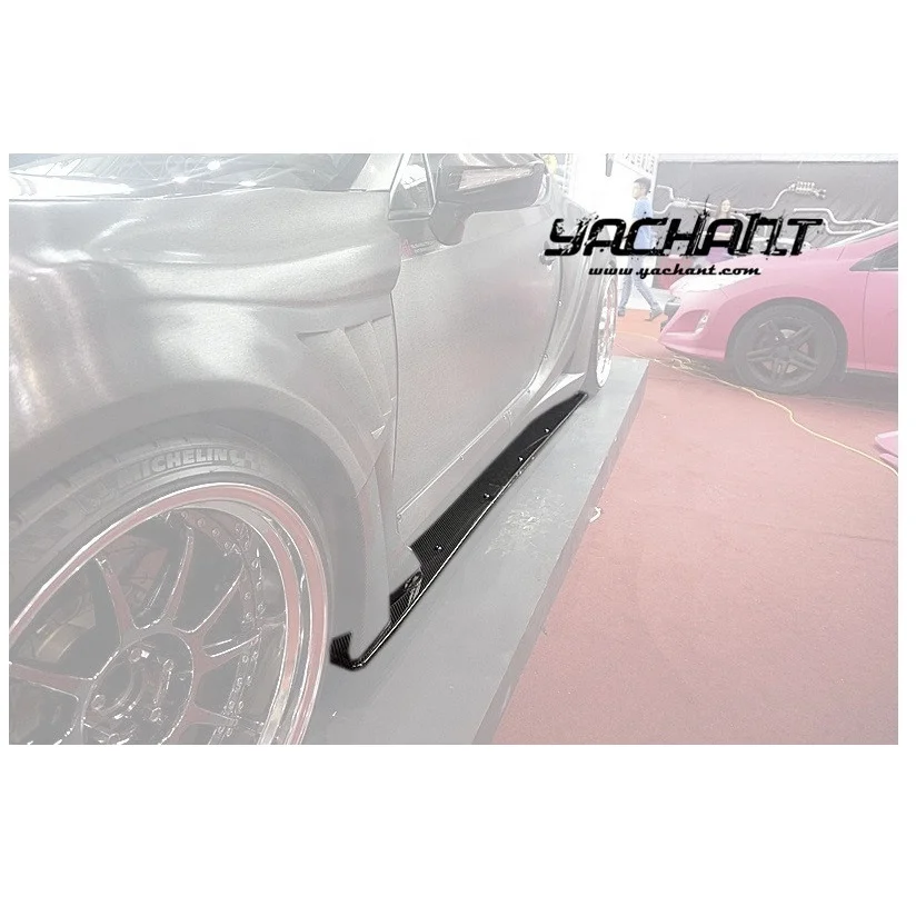 FRP Fiber Glass  2012 to 2018 GT86 FT86 ZN6 FR-S BRZ ZC6 VS Wide Body Style Side Skirt Underboard Body kit For GT86 FT86