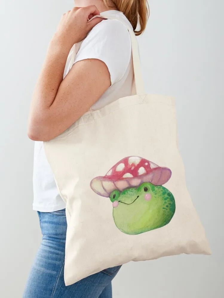 Mushroom Froggy Tote Bag eco pack reusable shopping bags large tote men's