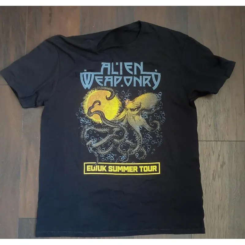 

Футболка Alien Weaponry Eu Uk Summer Tour из плотного хлопка Uu1006