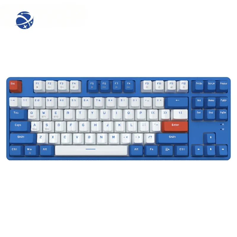 Ak871 2.4g Dual-Mode  Keyboard Gamer Hot Swappable Keyboard Ergonomic Gaming Keyboard