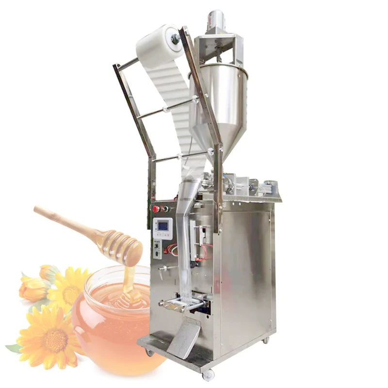 

Automatic Liquid Chili Paste Packaging Machine Oil Sauce Filling Honey Seasoning Water Hot Pot Material Sealing Packing Machine