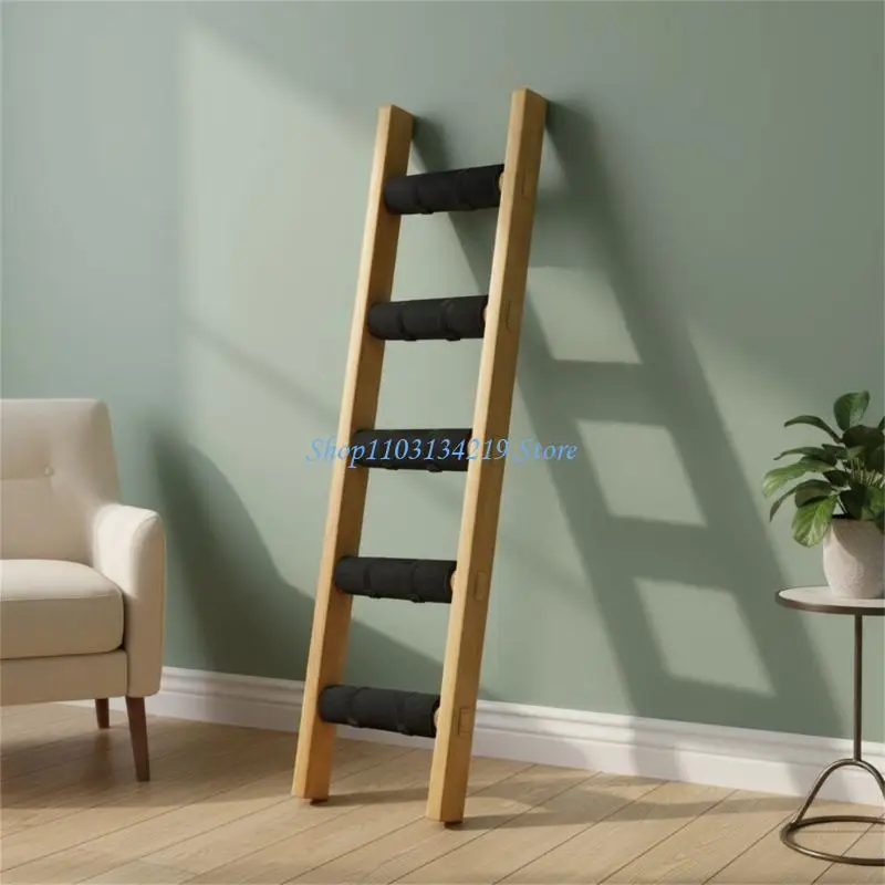 N5KC Childproof Bed Step Stool Ladder Pad Mat Cushion Adjustable Height Nonslip Grip