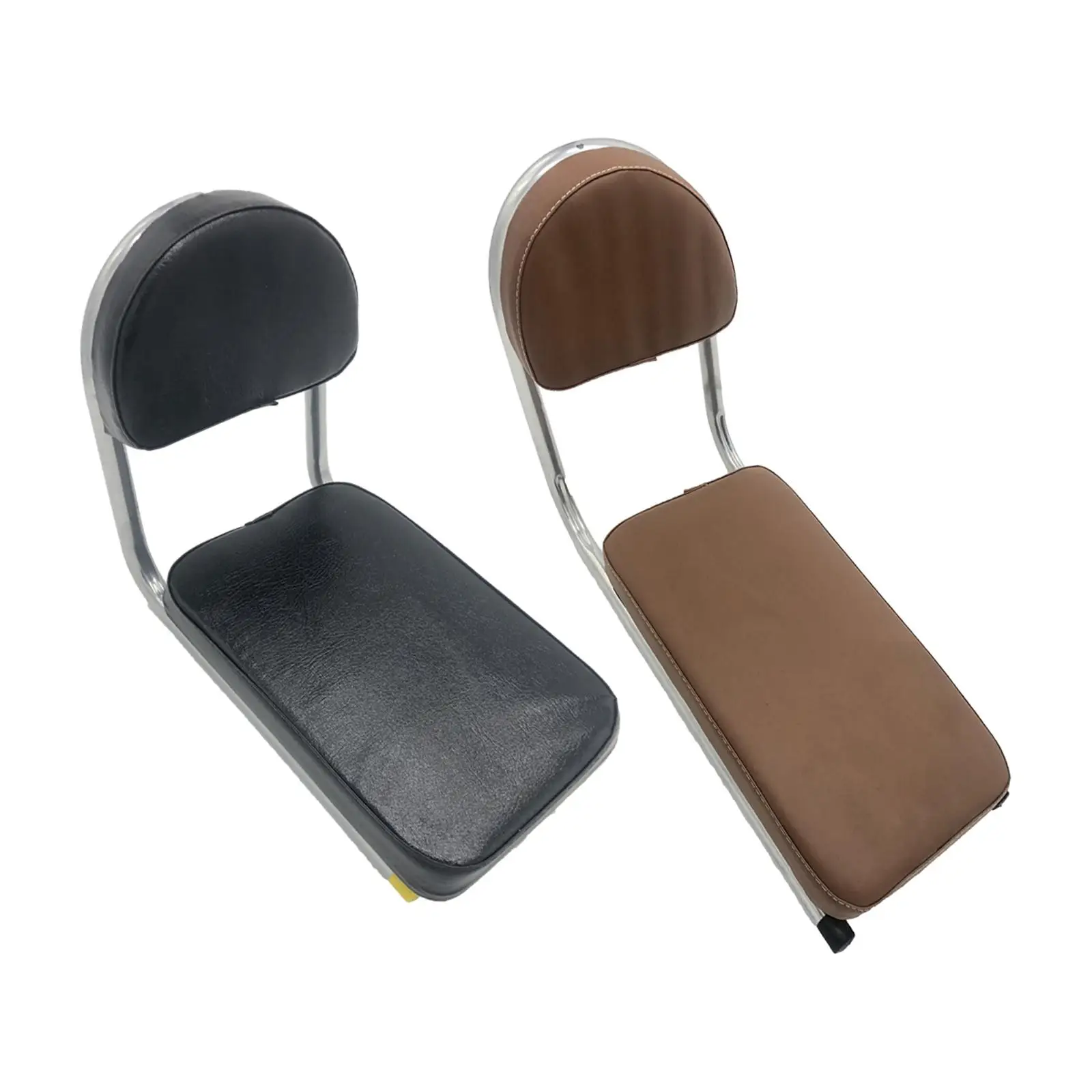 Bicycle Rear Seat Portable Easy Cleaning with Back Rest Bike Back Seat Back Saddle for Touring Outdoor Biking Riding Accessory