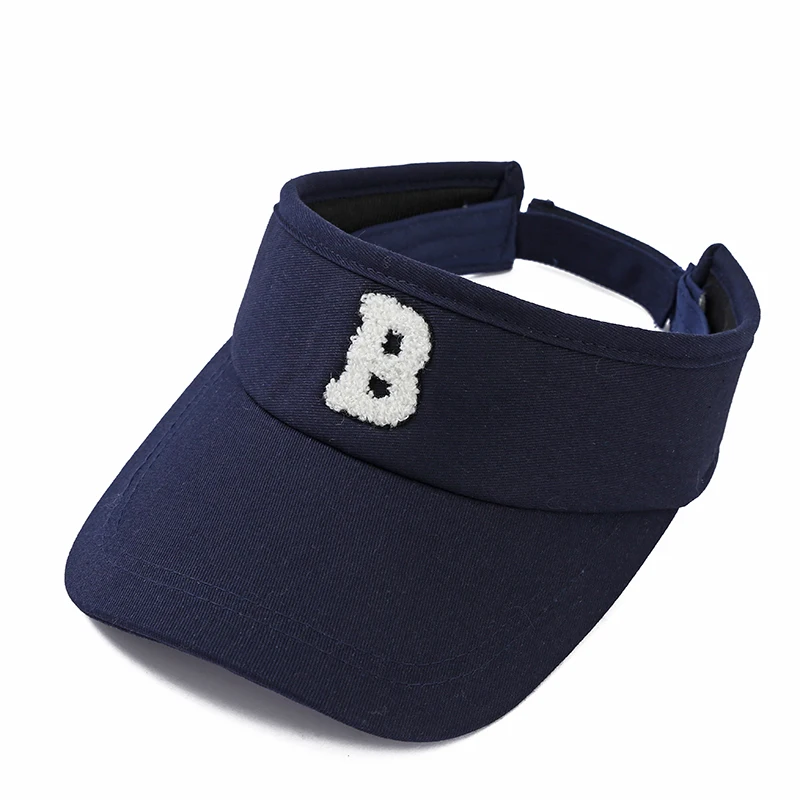 Cappelli con visiera estiva da donna Top vuoto Ha cappello con protezione solare a tesa corta cappello da sole sportivo in tessuto elastico