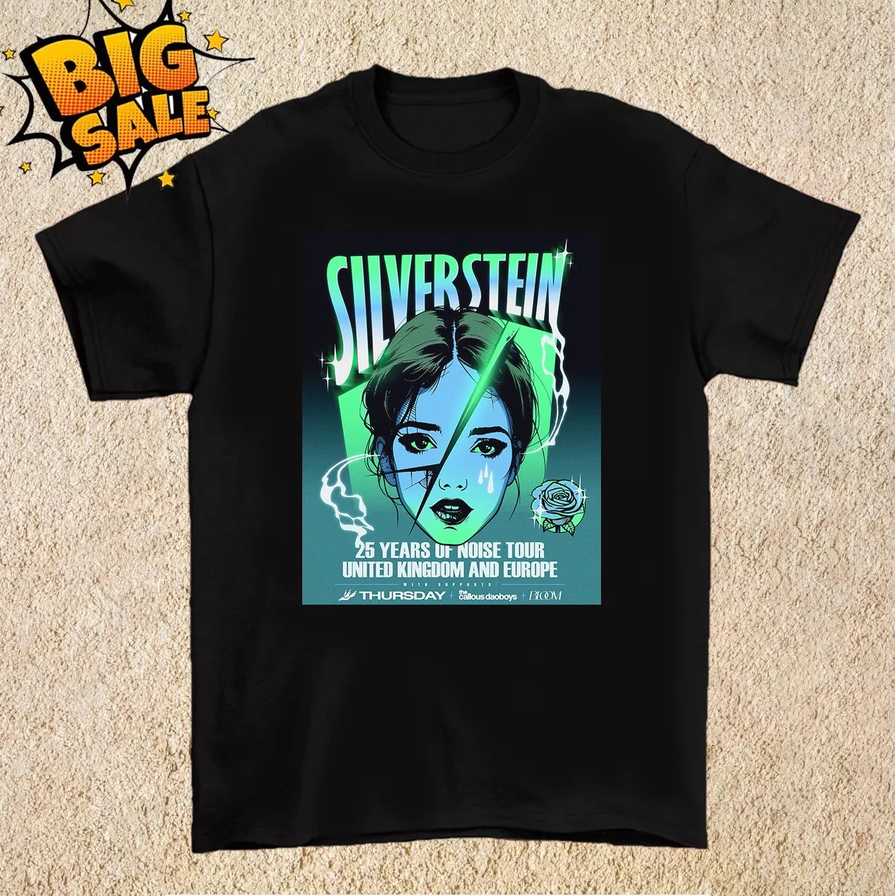 

Silverstein Band Europe Tour 2025 T Shirt Full Size S-5XL