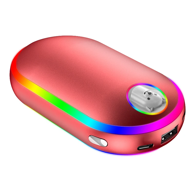 A67K-10000Mah USB Rechargeable Electric Hand Warmer Winter Double-Side Heating Mini Long-Life Pocket Power Bank 4 In 1 view 5