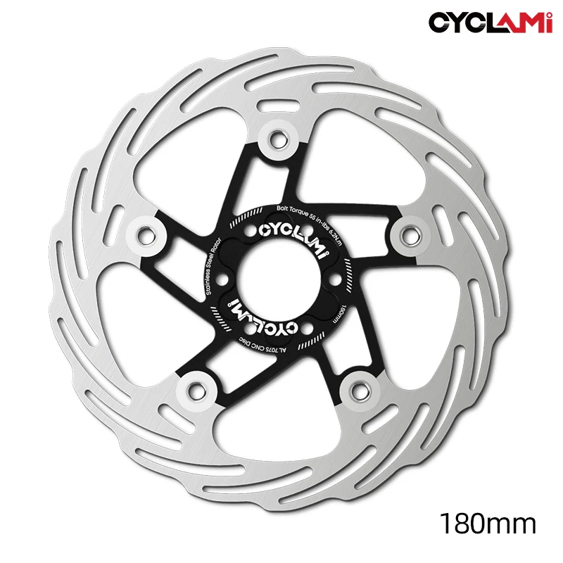 CYCLAMI Bike Disc Brake Rotor 160mm 180mm Hydraulic High Strength Road MTB Floating Rotor Bicycle Brake Disc 6 Bolts Bike Part