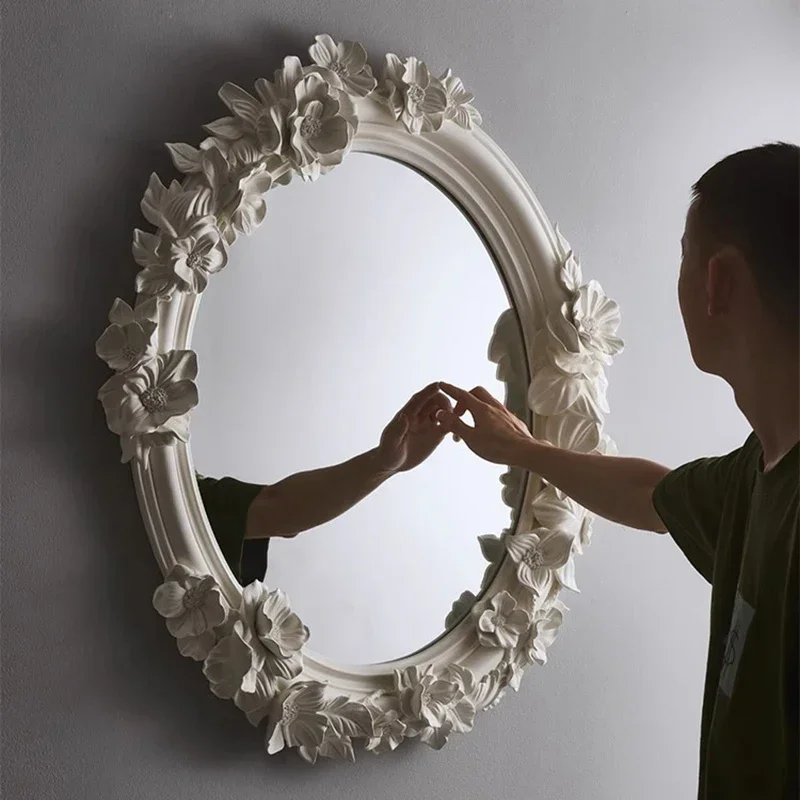 

Nordic Irregular Mirror Art Round Decoration Living Room Luxury Mirror Funky Garden Vanity Vintage Spiegel Wand Home Products