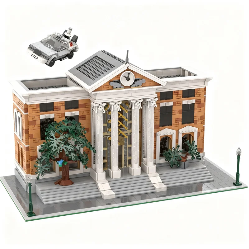 

3003PCS MOC City Street View Modular Back Future Courthouse Mall 2015 Model Custom Puzzles Architecture DIY Assembly Toy Gift