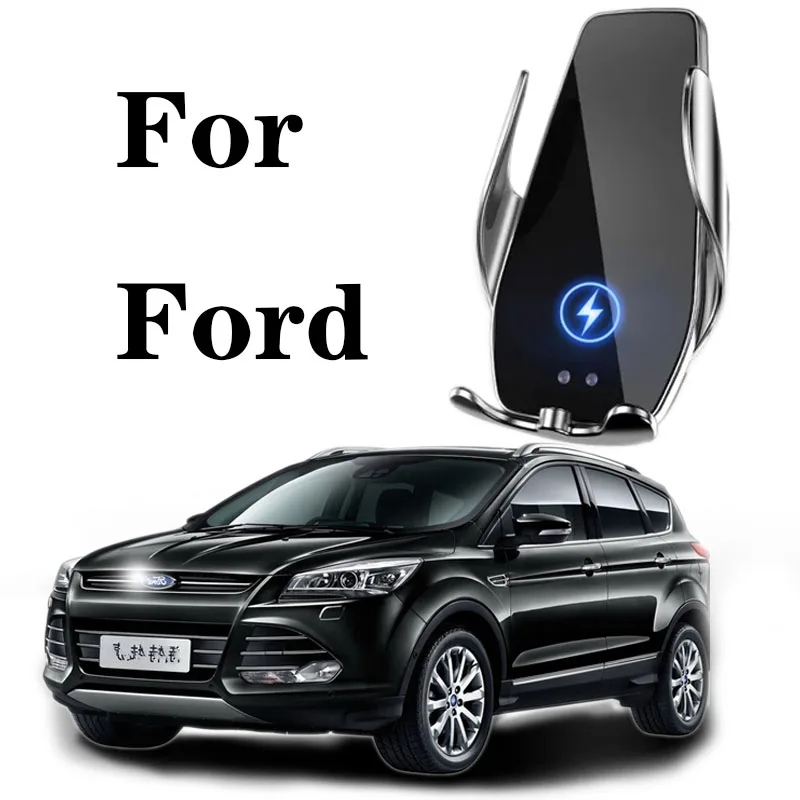 

For Ford RAPTORF EDGE PLUS Explorer Mustang Kuga Car Phone Holder Wireless Charge 20W Mobile Phones Mount Navigation Bracket