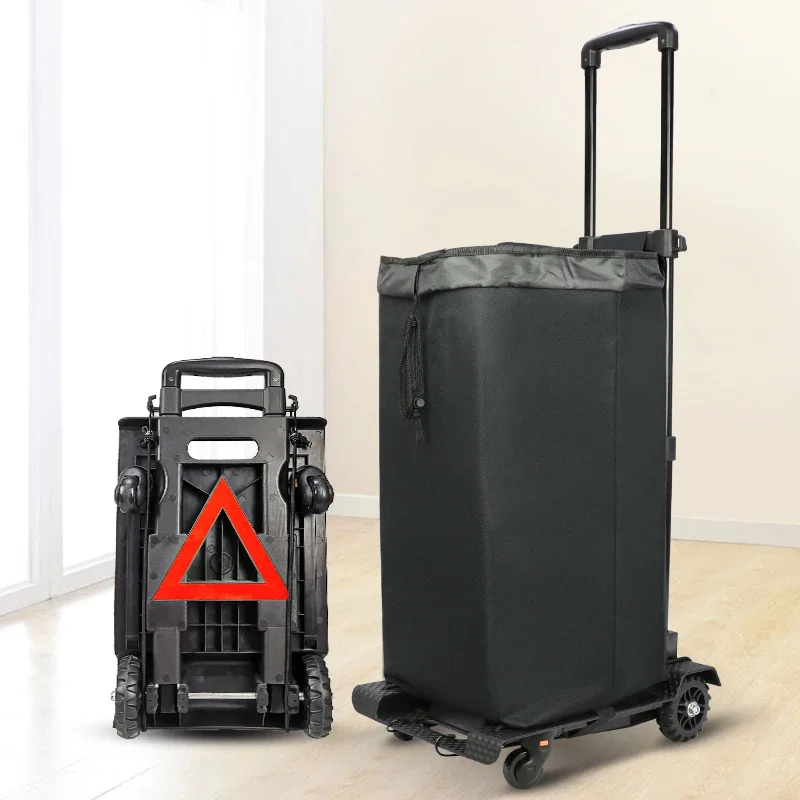 Foldable Shopping Trolley Bag Aluminum Trolley Cart Folding Luggage Hand Truck