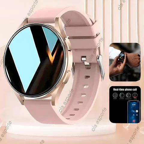 Nuevo reloj inteligente con llamada Bluetooth, 6 frecuencias cardíacas, oxígeno en sangre, esferas personalizadas, reloj inteligente deportivo para hombres y mujeres, Monitor de salud, reloj inteligente