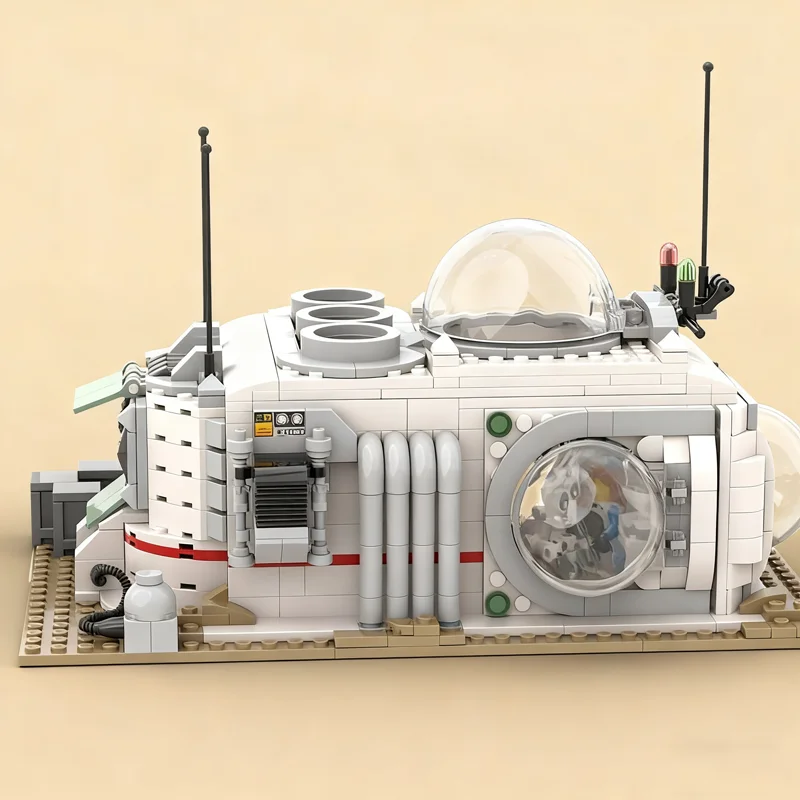 NEW 936PCS MOC Space Exploration Outpost Lab Model Premium Display Assembly Building Blocks DIY Creative Gift Collectible Set