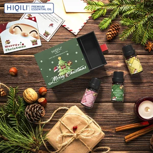 Hiqili-Natal-Duft-Öl Geschenkset, ätherisches Öl für Luftbefeuchter, Diffusor-Aromatherapie, Massage, Seife durch Seife, 3PCS 4 Hauptverkäufe Oleo Rose Moscket - №3
