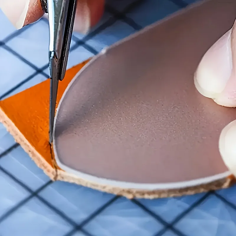 5-teiliges Set mit Lochschablonen für Kunststoffgürtel, Positionierungswerkzeug für Leder, Stanzplatte, transparentes Lochschablonen-Set für Gürtel, DIY-Handwerk – Detail 5