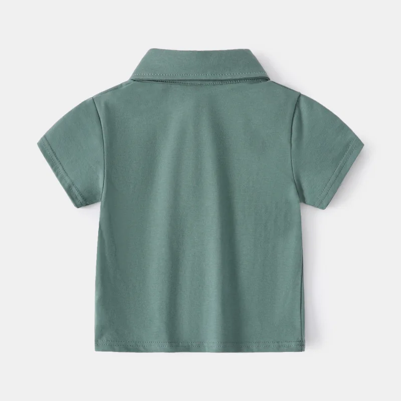 Children\'s Clothing Boys Polos Green White Black Grey Toddler Boy Polo Shirts for Kids T Shirt Pure Cotton Tops Summer Clothes