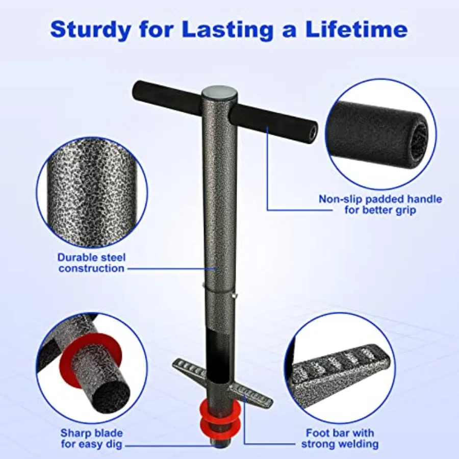 Macetero de bombillas de alta resistencia para jardín, enchufe con mango Manual ergonómico para agujeros de excavación eficientes para plantar flores de primavera Bul