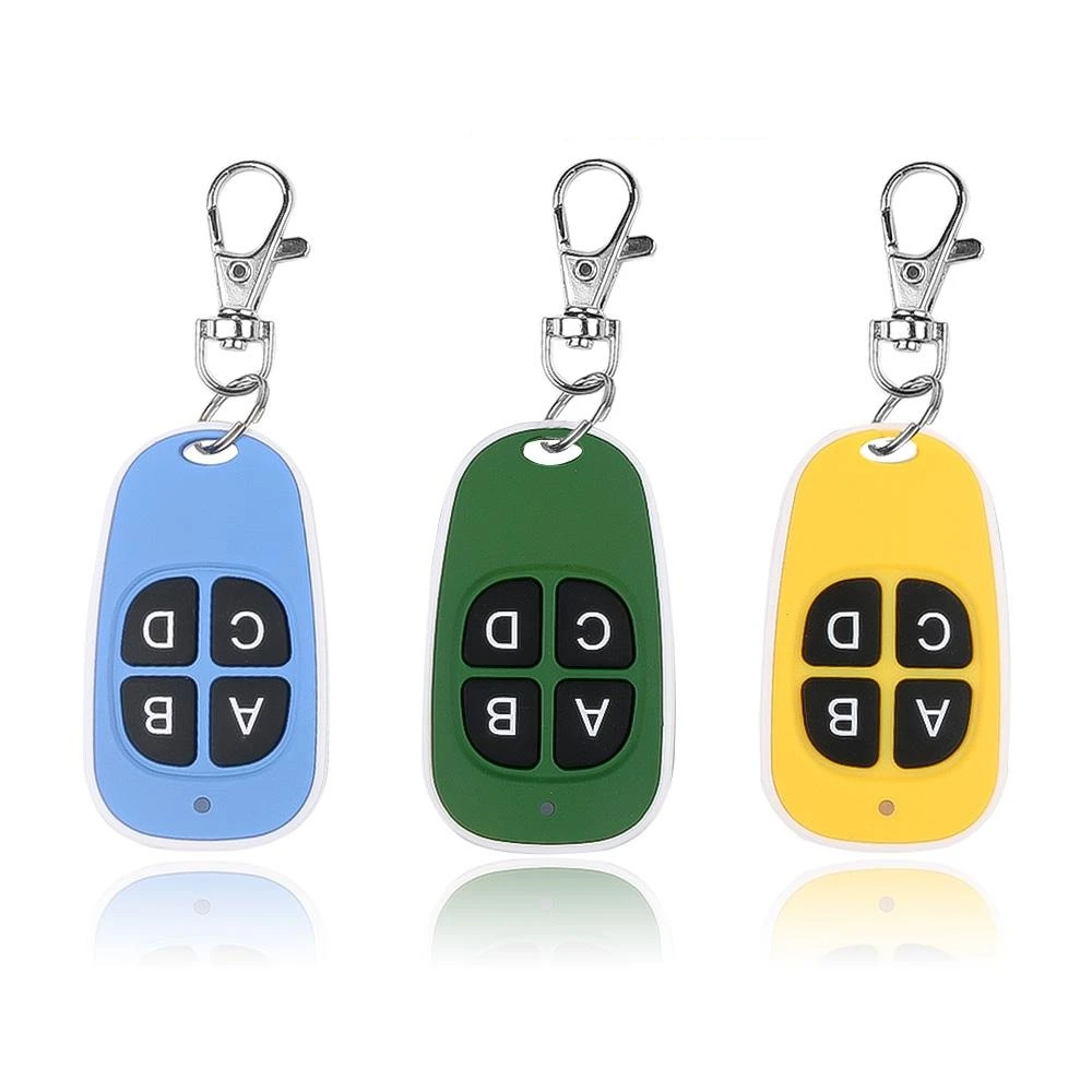 1pc 433 mhz Colorful Cloning Remote Control Electric Copy Controller Wireless Transmitter Switch 4 Keys Car Key Fob 433MHz