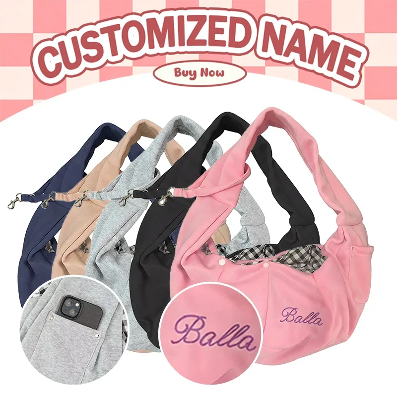 

Personalized Dog Bag Pet Crossbody Shoulder Bag Outdoor Travel Portable Cat Puppy Sling Carrier Bag Pet Carrying Supplies