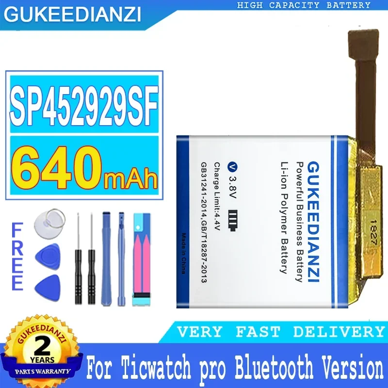 

СП 452929 SF (Bluetooth)/(4G) 640 мАч Сменный аккумулятор для мобильного телефона для Ticwatch pro Bluetooth версии Смартфон Батареи