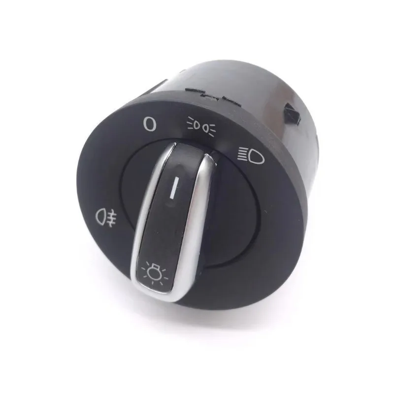 For VW Headlight Switch Assembly for Tiguan Touran Sagitar Magotan Golf MK6 T5,Single Front Fog Light Compatible with Base Model