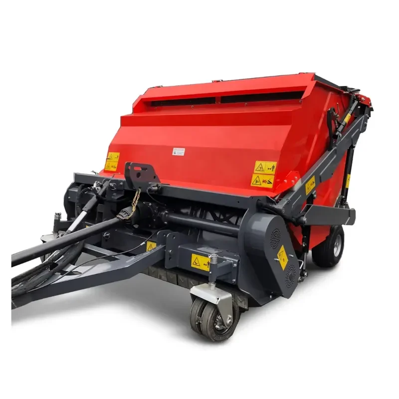 Tractor Implement Flail Collector Mower Mowing for Grass and Collecting Leaves, Horse Droppings