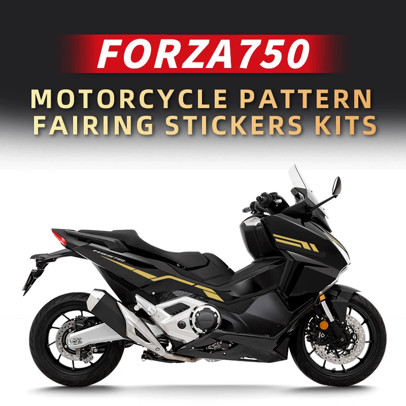 

Used For HONDA FORZA750 Motorcycle Sticker Latte Print Body Protection Sticker Accessory Sticker