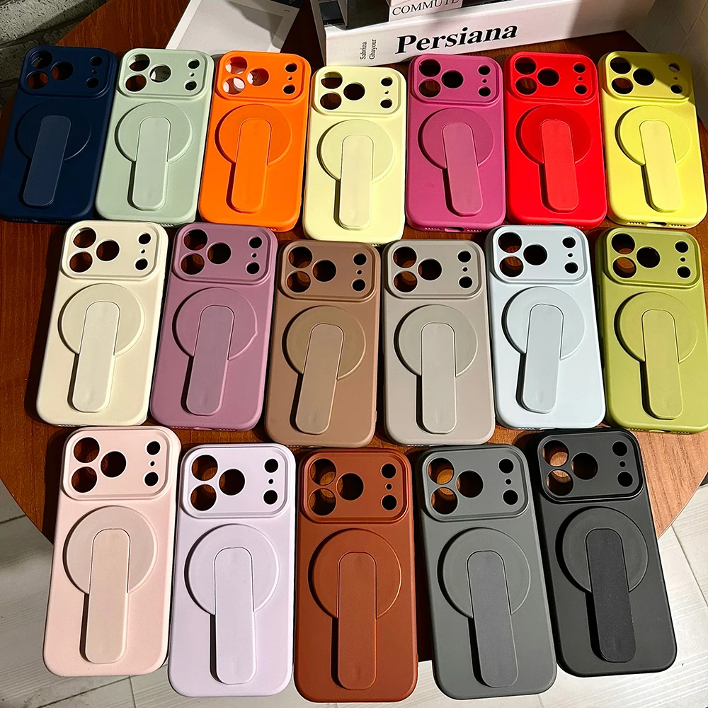 Original Liquid Silicone For Magsafe Grip Holder Case For iP