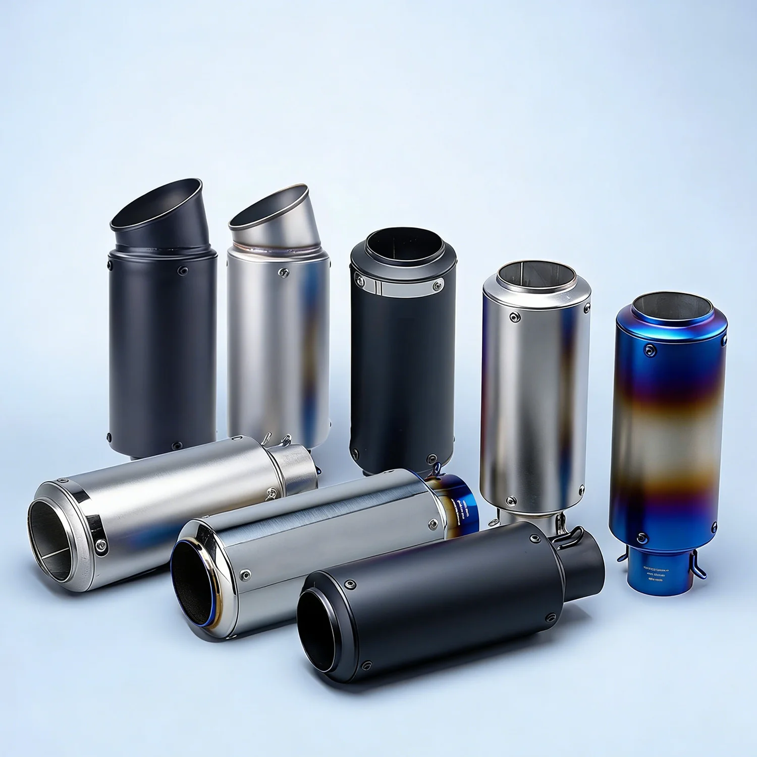 

51mm Motorcycle Exhaust Tip Inox Muffler Cylinder For SC project Z900 R3 R25 Mt07 MT09 Z750 M900 Voge 800 Rally cf moto 450 mt